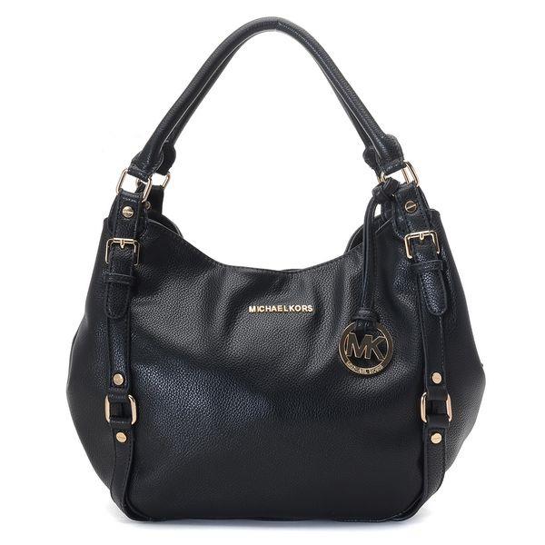 michael kors medium bedford shoulder tote svart Klassisk Toronto 0vd22